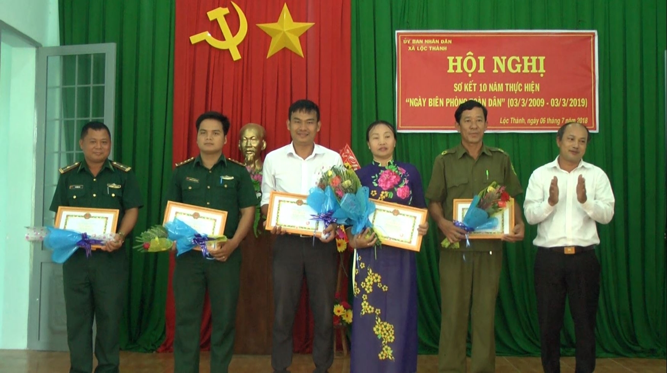 UBND xã Lộc Thành Sơ kết 10 năm thực hiện  “Ngày biên phòng toàn dân”