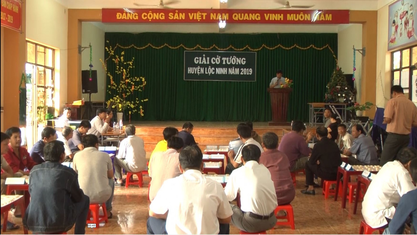 Huyện Lộc Ninh tổ chức giải vô địch cờ tướng năm 2019