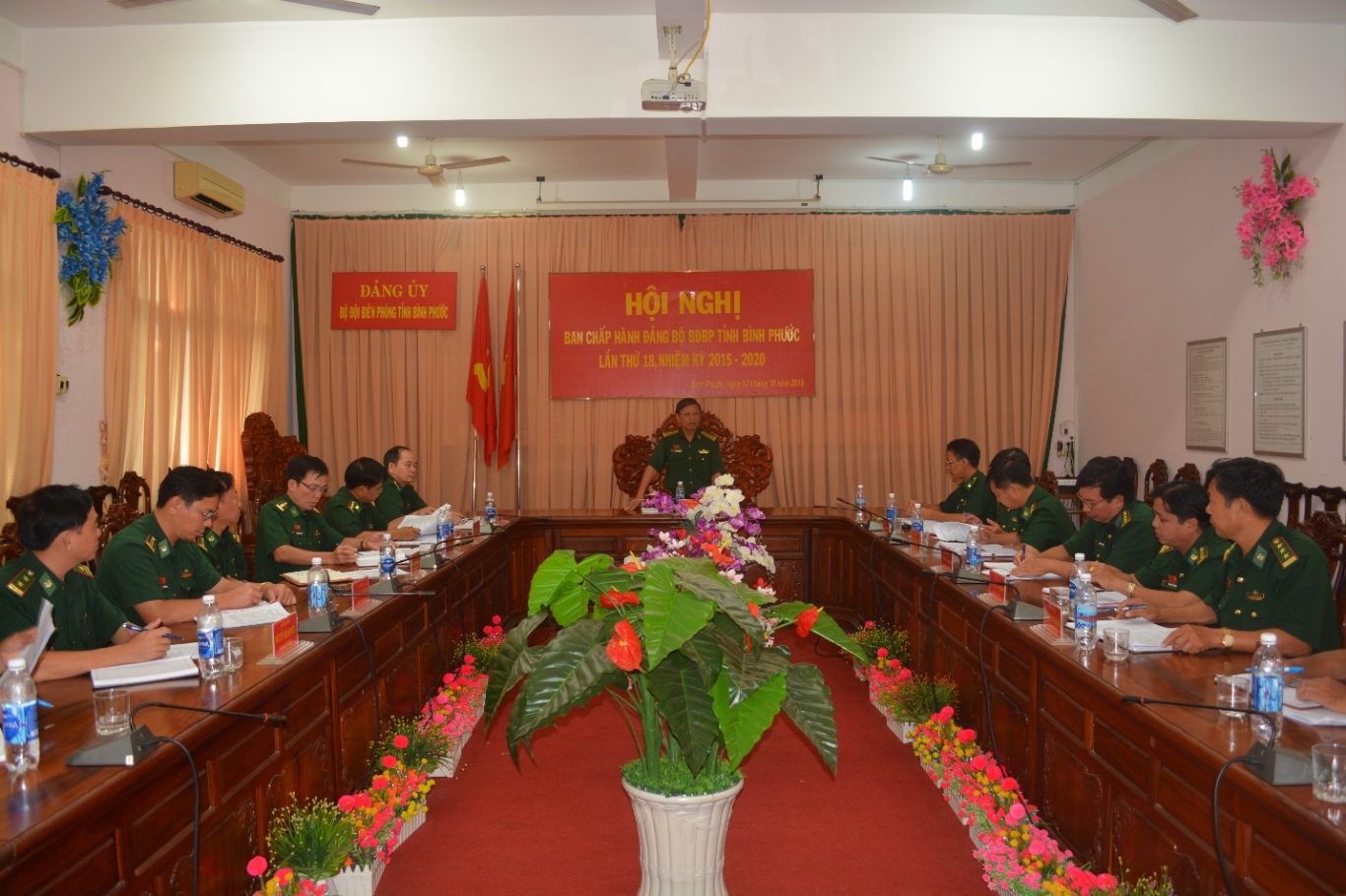 Đại tá Nguyễn Văn Phương, Bí thư Đảng ủy – Chính ủy kết luận Hội nghị