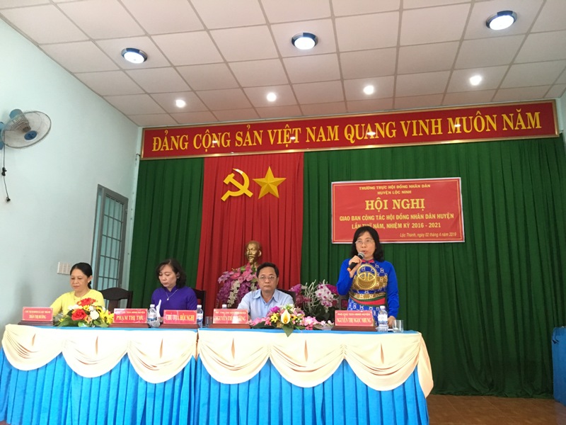 Thường trực Hội đồng nhân dân huyện Lộc Ninh tổ chức Hội nghị giao ban công tác Hội đồng nhân dân lần thứ Năm, nhiệm kì 2016-2021