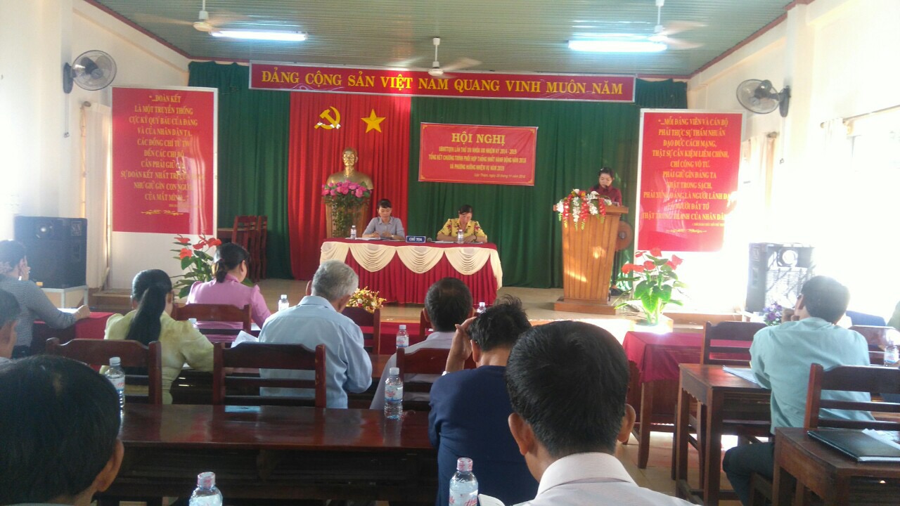 UBMTTQVN xã Lộc Thiện tổ chức hội nghị tổng kết năm 2018