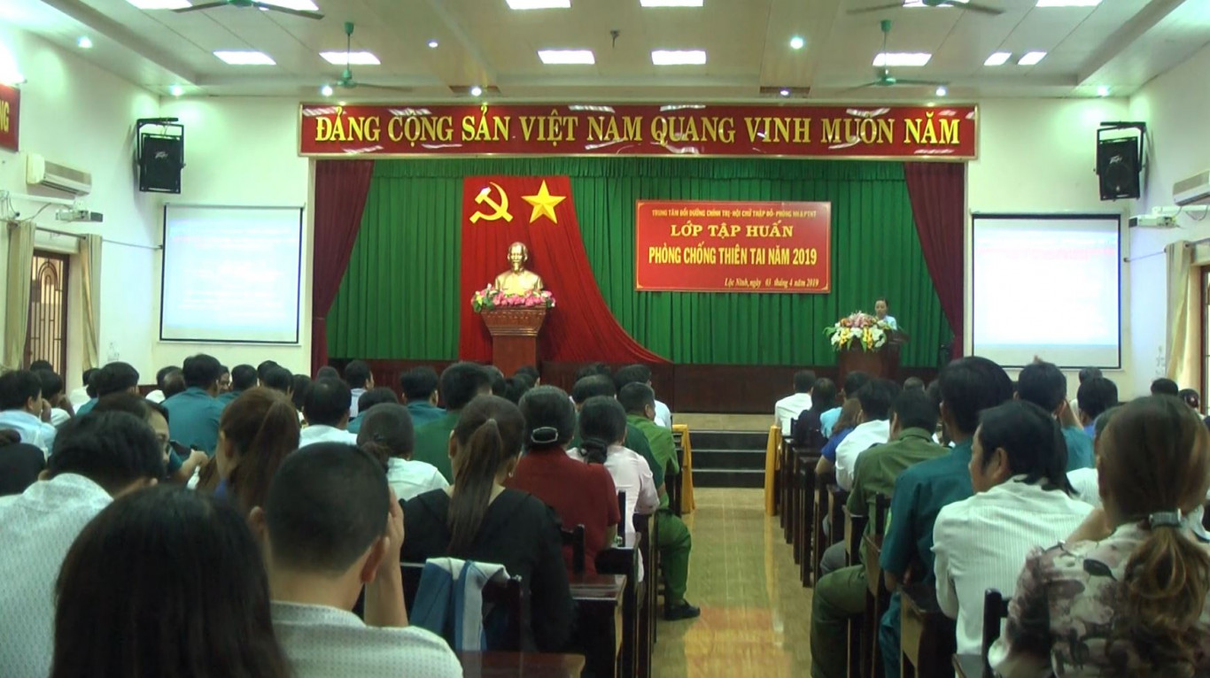 Huyện Lộc Ninh tập huấn phòng chống thiên tai