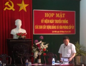 Huyện ủy Lộc Ninh tổ chức kỷ niệm 83 năm ngày thành lập các Ban xây dựng Đảng và Văn phòng cấp ủy