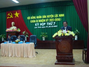 HĐND huyện Lộc Ninh: Hoàn thành chương trình kỳ họp cuối năm 2013