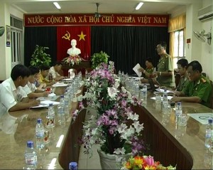 Đoàn thanh tra Công an tỉnh làm việc tại huyện Lộc Ninh