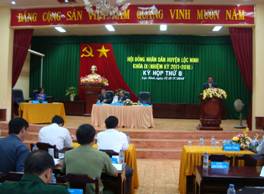 HĐND huyện Lộc Ninh khóa IX Tổ chức kỳ họp thứ 8 (kỳ họp giữa năm 2014)