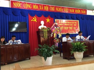 Xã Lộc Thái tổ chức kỳ họp thứ 10 Hội đồng nhân dân xã  khóa V, nhiệm kỳ 2011-2016