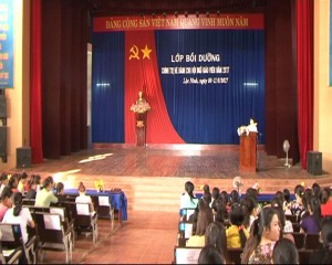 Huyện Lộc Ninh tổ chức lớp bồi dưỡng chính trị hè Cho hơn 1.500 cán bộ, giáo viên  các cấp học trên địa bàn