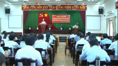 Huyện ủy Lộc Ninh tổ chức Học tập, quán triệt, tuyên truyền Hội nghị Trung ương 8, khóa XII của Đảng và nội dung chuyên đề năm 2019 cho CBĐV