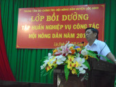 Hội Nông dân huyện Lộc Ninh tổ chức tập huấn  nghiệp vụ công tác Hội năm 2018 cho cán bộ cơ sở, chi Hội