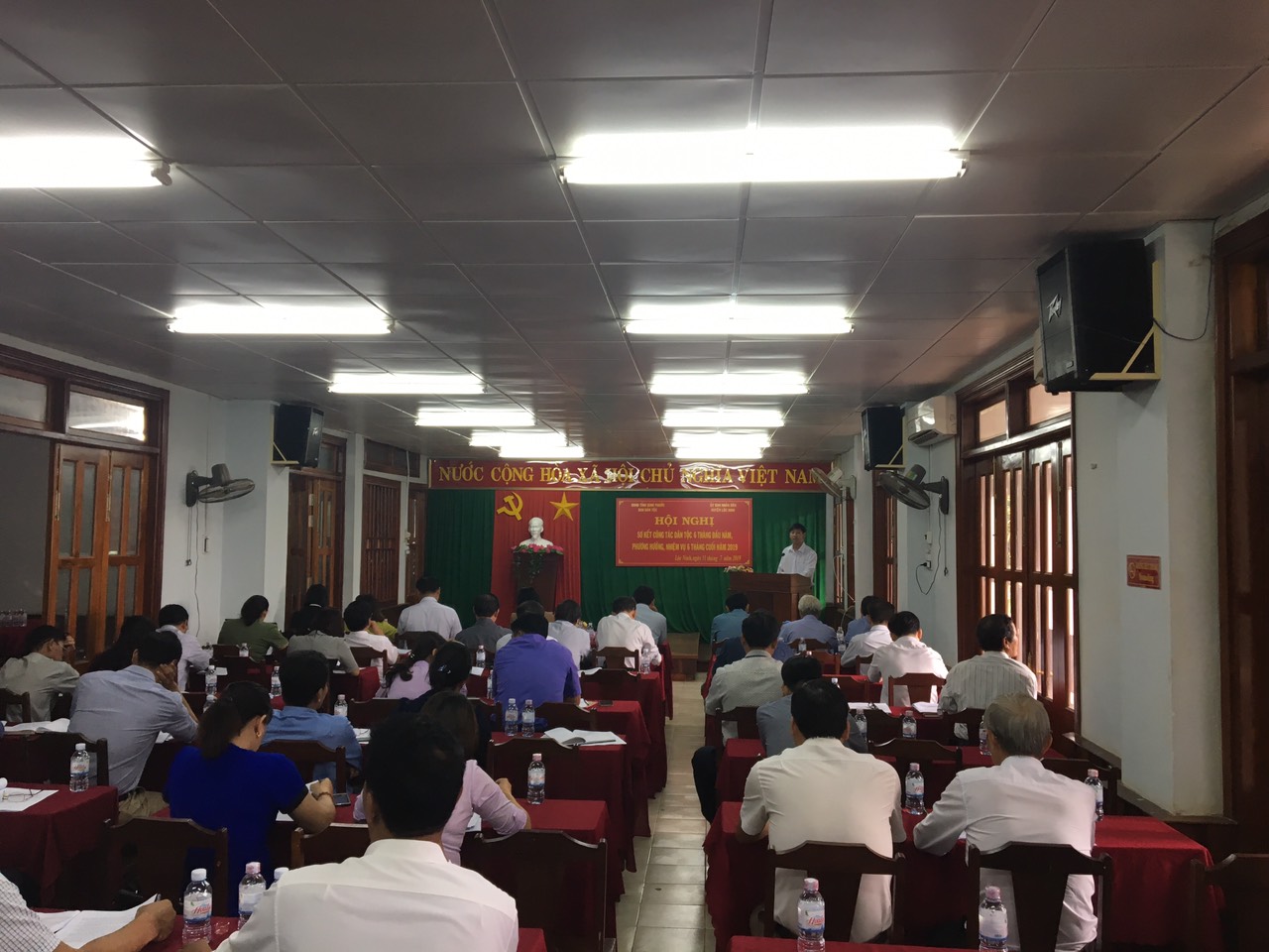 Ủy ban nhân dân huyện Lộc Ninh phối hợp Ban Dân tộc tỉnh  tổ chức Hội nghị sơ kết công tác dân tộc 6 tháng đầu năm 2019