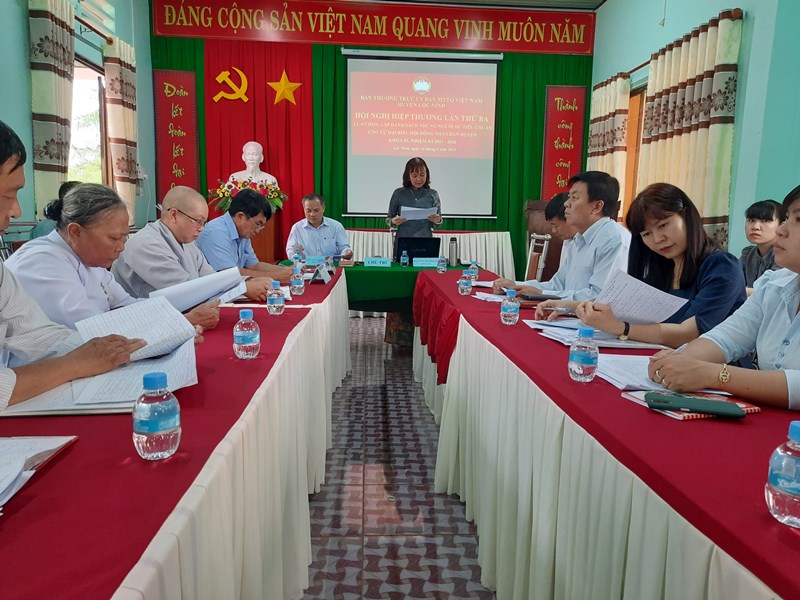Huyện Lộc Ninh tổ chức Hội nghị hiệp thương lần thứ Ba