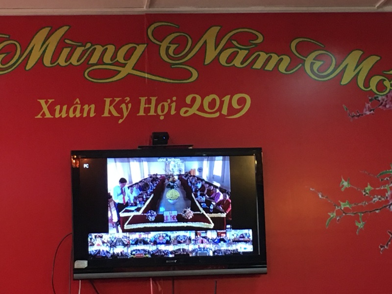 Huyện Lộc Ninh chúc Tết Nguyên đán Kỷ Hợi 2019  qua hệ thống Hội nghị truyền hình trực tuyến