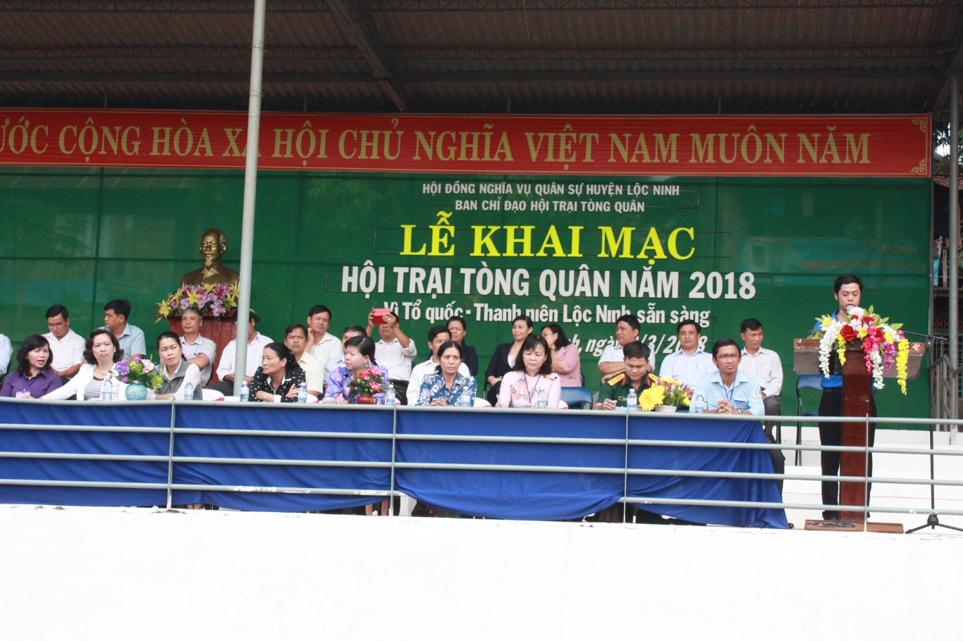 Huyện Lộc Ninh khai mạc hội trại tòng quân năm 2018