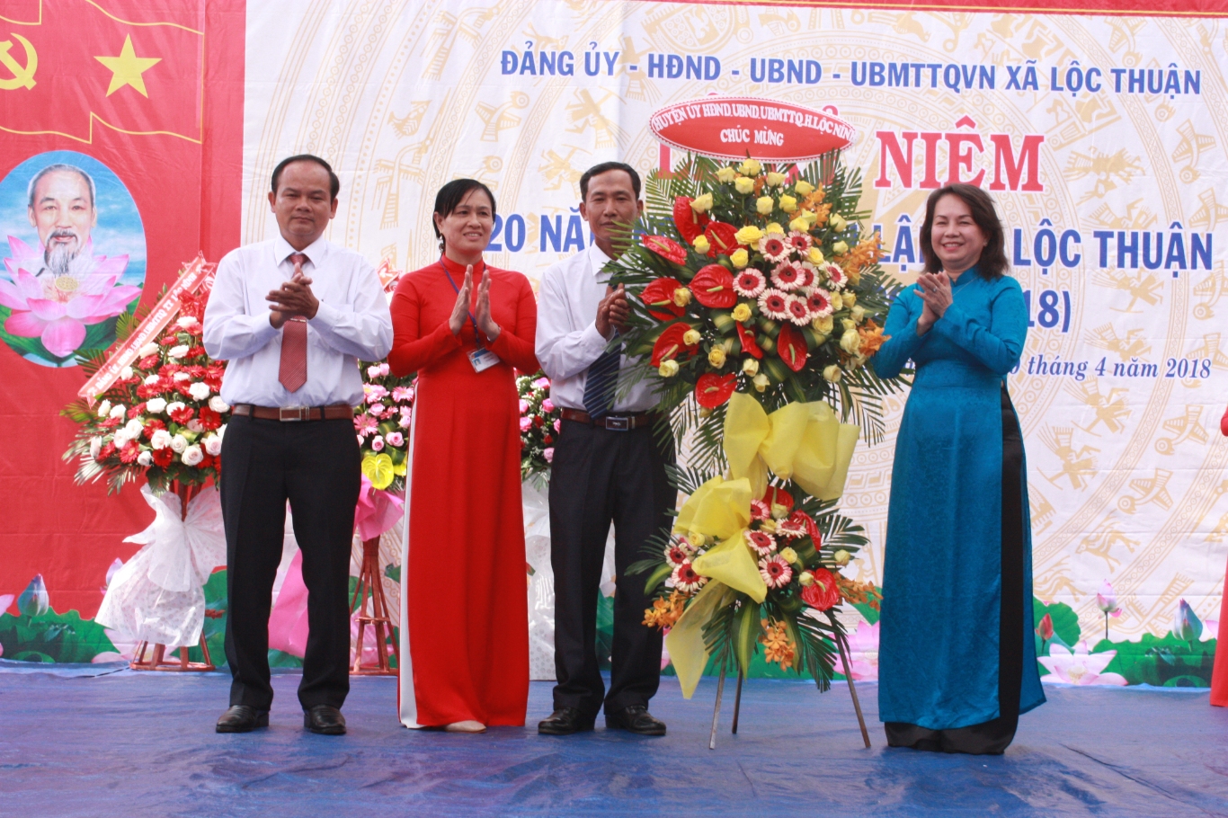 Xã Lộc Thuận, huyện Lộc Ninh tổ chức kỷ niệm 20 năm tái lập (20/4/1998-20/4/2018)