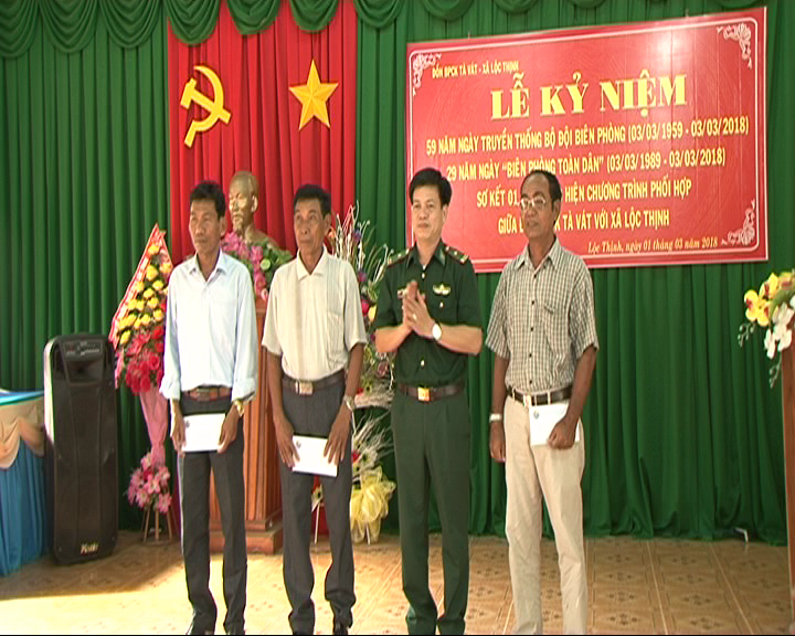 UBND xã Lộc Thịnh và Đồn biên phòng Tà Vát  sơ kết chương trình phối hợp