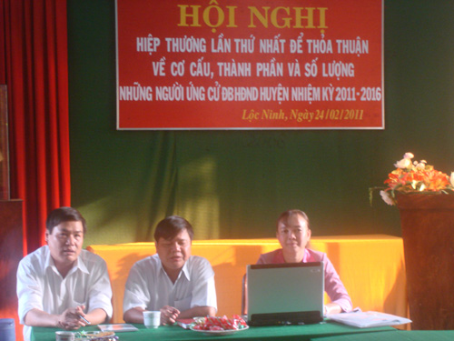 Ủy ban Mặt trận Tổ quốc Việt Nam huyện Lộc Ninh tổ chức Hội nghị hiệp thương lần thứ nhất