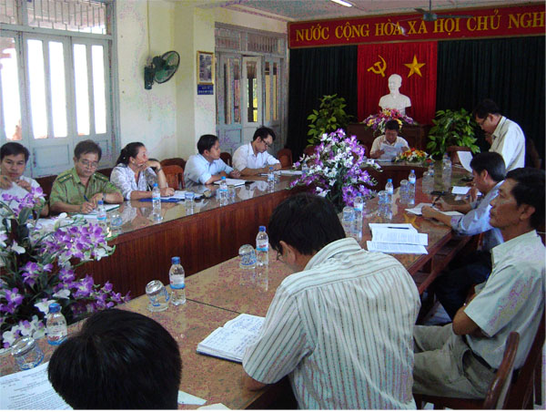 Kết luận của đồng chí Trần Văn Thu – Chủ tịch UBND huyện tại cuộc họp Hội ý giữa Chủ tịch với các Phó Chủ tịch UBND huyện tháng 10/2011.
