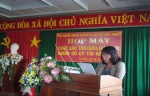 Năm 2015: 47 người có uy tín trong đồng bào dân tộc thiểu số trên địa bàn huyện Lộc Ninh được phê duyệt theo Quyết định số 18/2011/QĐ-Ttg  ngày 18/3/2011 của Thủ tướng Chín