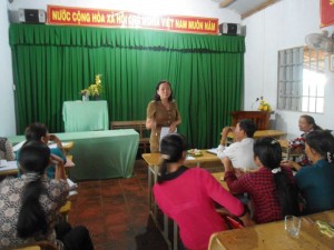 Hội LHPN huyện Lộc Ninh thực hiện công tác kiểm tra, giám sát 6 tháng đầu năm 2015