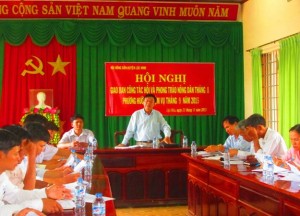 Hội Nông dân huyện Lộc Ninh tổ chức Hội nghị giao ban công tác Hội và phong trào nông dân tháng 8, triển khai phương hướng, nhiệm vụ tháng 9 năm 2015