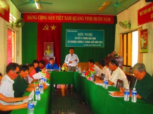 Khối Thi đua số 02 (Khối Mặt trận - Đoàn thể huyện Lộc Ninh) tổ chức Hội nghị sơ kết thi đua 6 tháng đầu năm 2015