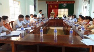 Thường trực HĐND huyện Lộc Ninh giám sát UBND xã Lộc Thiện về tình hình triển khai và kết quả thực hiện Nghị quyết của HĐND