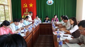 Thường trực HĐND huyện Lộc Ninh giám sát UBND xã Lộc Quang về tình hình triển khai và kết quả thực hiện Nghị quyết của HĐND
