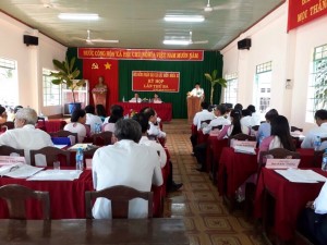 Xã Lộc Điền tổ chức thành công kỳ họp thứ 3 Hội đồng nhân dân xã khóa XI, nhiệm kỳ 2016-2021