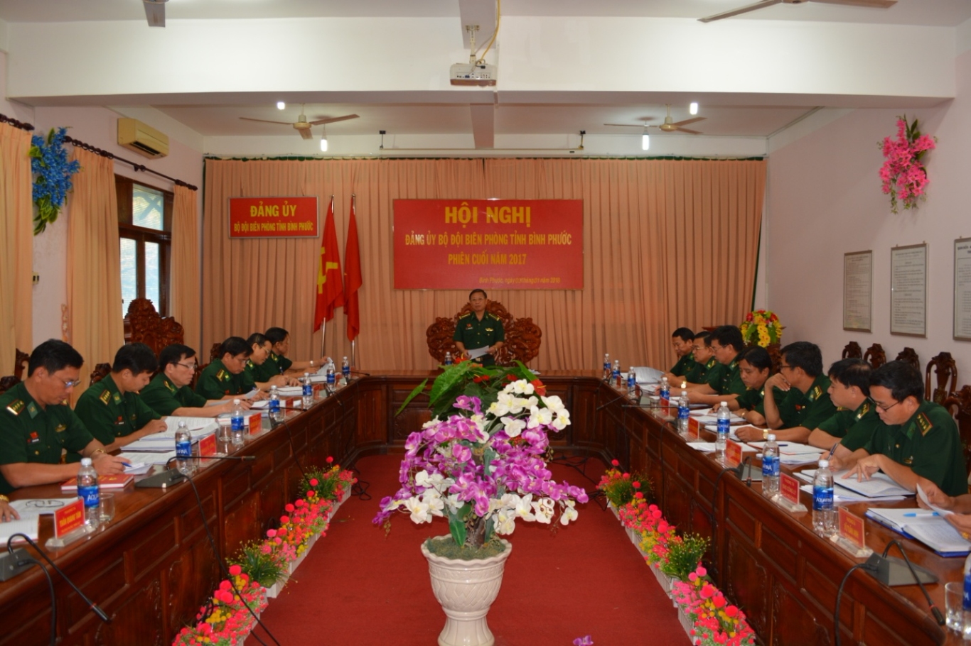 Đại tá Nguyễn Văn Phương – Bí thư Đảng ủy, Chính ủy BĐBP Bình Phước kết luận Hội nghị